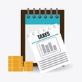 Taxes design, vector illustration. Royalty Free Stock Photo