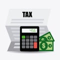 Taxes design, vector illustration. Royalty Free Stock Photo