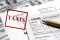 Taxes Forms and Money