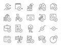 Taxes icon set. It included tax, tariff, Interest Rate, tax deduction, credit and more icons. Editable Stroke.