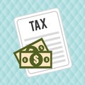 taxes money bills pay Royalty Free Stock Photo