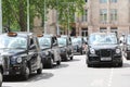 Taxi black cab London UK Royalty Free Stock Photo