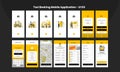Taxi Booking Mobile App UI Kit- User Interface Design Pack