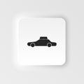 Taxi cab. bilboard neumorphic style vector icon. Template for a banner or bilboard neumorphic style vector icon Taxi