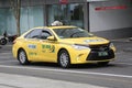 Taxi cab in downtown Melbourne, Australia