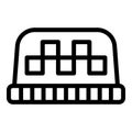 Taxi cab icon outline vector. City service