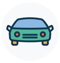 Taxi, cab Isolated Vector Icon that can easily Modify or edit Royalty Free Stock Photo