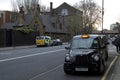 Black taxi cab in london