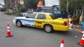 Taxi cab police car hybrid Royalty Free Stock Photo