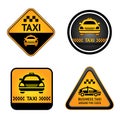 Taxi cab set stickers