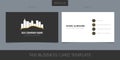 Taxi, cab vector layout of business card with logo, icon and template corporate details