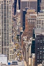 Taxi Cabs and Cars on a New York Street