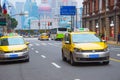 taxi cabs on Shanghai street