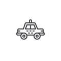 Taxi car line icon Royalty Free Stock Photo