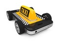 Taxi Car Sign on Smartphone Royalty Free Stock Photo
