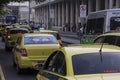 Taxi drivers protest against Uber in Brazil