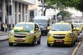 Taxi drivers protest against Uber in Brazil