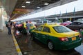 Taxi drop passengers at Don Mueang International Airport