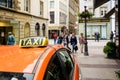 Taxi Europe Luxembourg Royalty Free Stock Photo