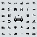 taxi front view icon. transport icons universal set for web and mobile