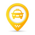 Taxi hailing service vector icon