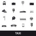 Taxi icons eps10