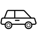 Taxi Isolated Vector icon that can be easily edit or modified. Royalty Free Stock Photo