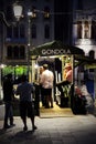 Taxi Kiosk on a venetian Canal, Venice, Italy Royalty Free Stock Photo