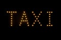 Taxi light sign