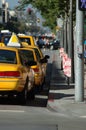 Taxi line Royalty Free Stock Photo