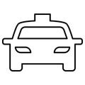 Taxi line icon