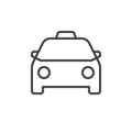 Taxi line icon Royalty Free Stock Photo