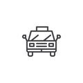 Taxi line icon