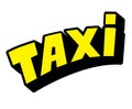 Taxi logo Royalty Free Stock Photo