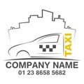 Taxi logo design template