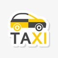 Taxi logo, Taxi sticker