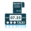 Taxi Meter With Receipt Icon Royalty Free Stock Photo