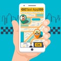 Taxi mobile app template set