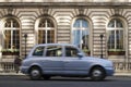 Taxi in motion in London Royalty Free Stock Photo