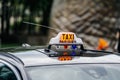 Taxi Parisien - Paris Taxi sing Royalty Free Stock Photo