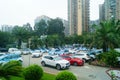 Shenzhen, China: taxi parking landscape