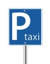 Taxi parking sign