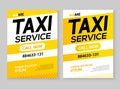 Taxi service flyer layout template. Taxi car service cab poster design background, taxi ad conbcept or banner Royalty Free Stock Photo