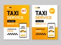 Taxi service flyer layout template. Taxi car service cab poster design background, taxi ad conbcept or banner Royalty Free Stock Photo