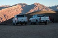 Taxi service in the Serrania de Hornocal, the hill of the fourteen colors in the Quebrada de Humahuaca , Jujuy, Argentina in 2023