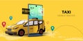 Taxi services on mobile application and website