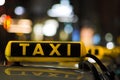 Taxi sign Royalty Free Stock Photo