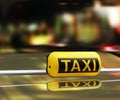 A taxi sign Royalty Free Stock Photo