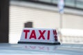 Taxi Sign in Hong Kong