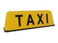 Taxi Sign isolated on white